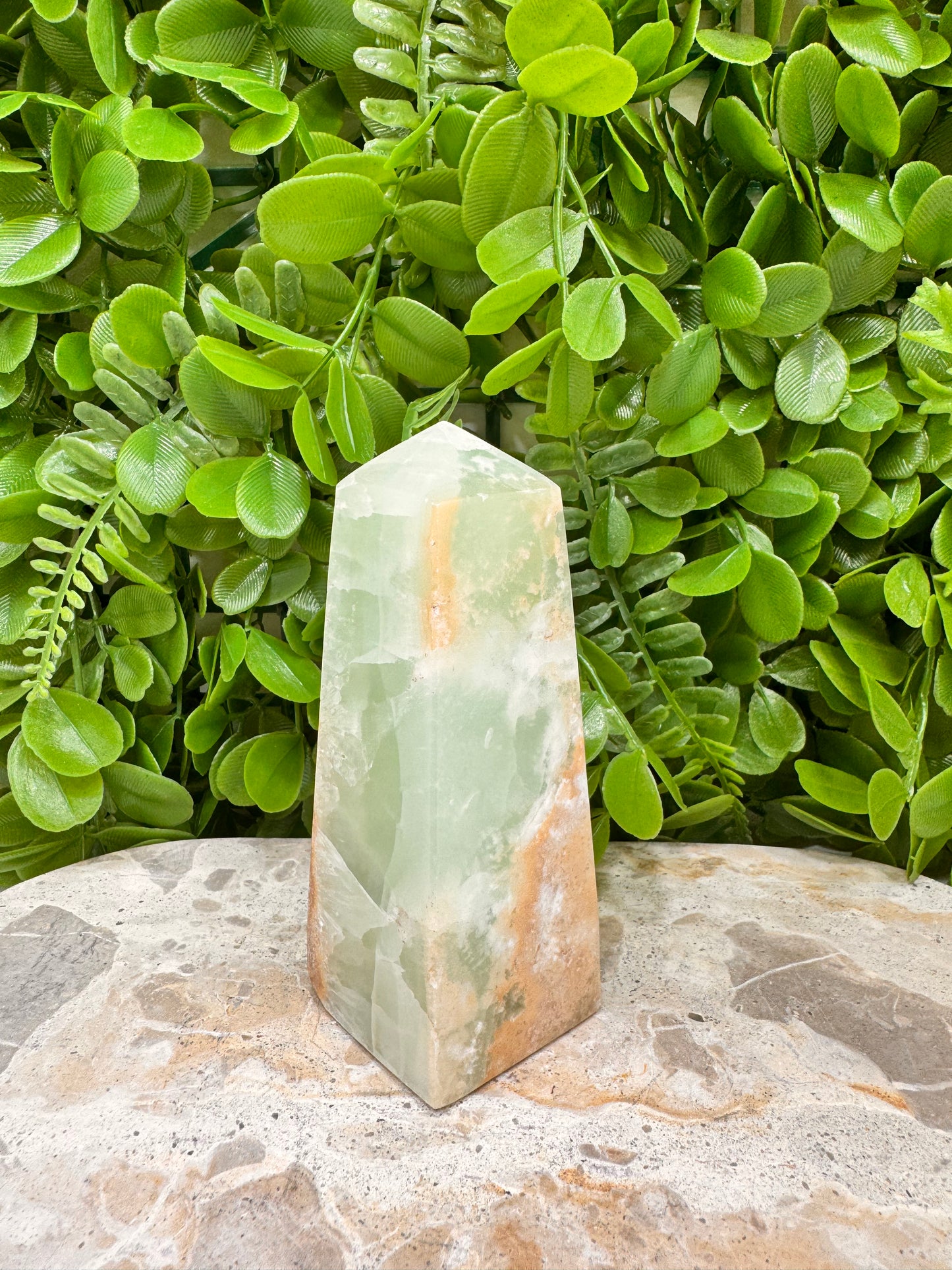Aqua Caribbean Calcite Tower 402g