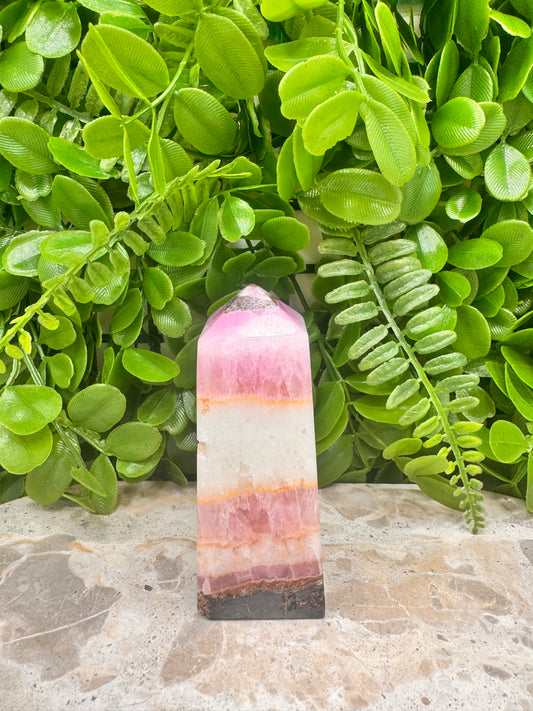 Pink Aragonite Tower 272g