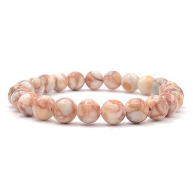 Red Web Jasper Bracelet 8mm