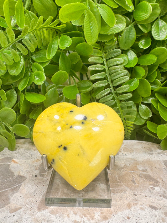 Jade/Hematite Heart 136g