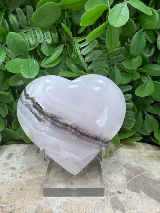 Smokey Pink Mangano UV Heart 246g | Love • Compassion • Calm