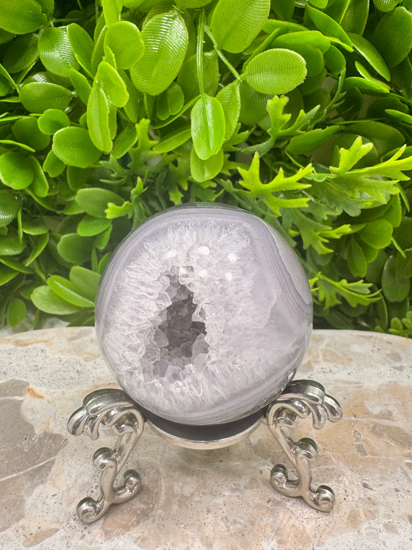 Druzy Agate Sphere 254g