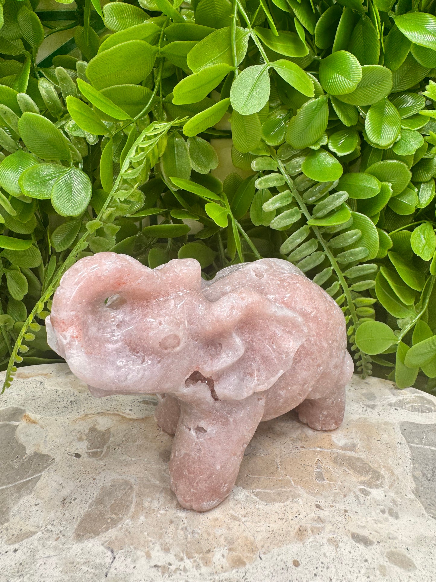 Pink Amethyst Elephant 554g