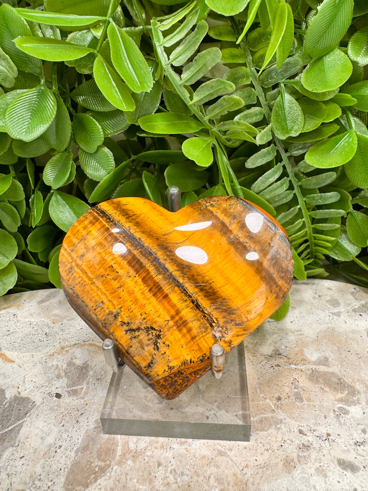 Tiger Eye Heart | Confidence • Courage • Protection