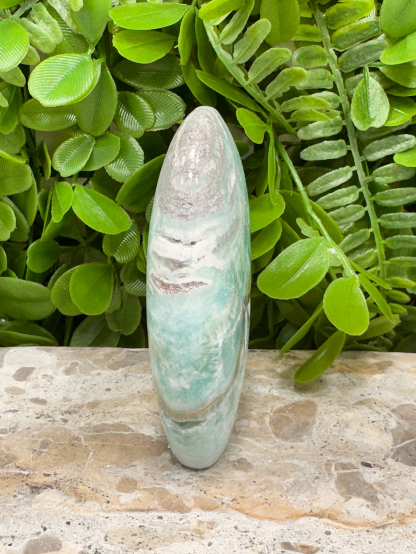 Standing Blue Aragonite 248g