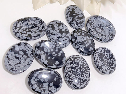 Snowflake Obsidian Thumbstone