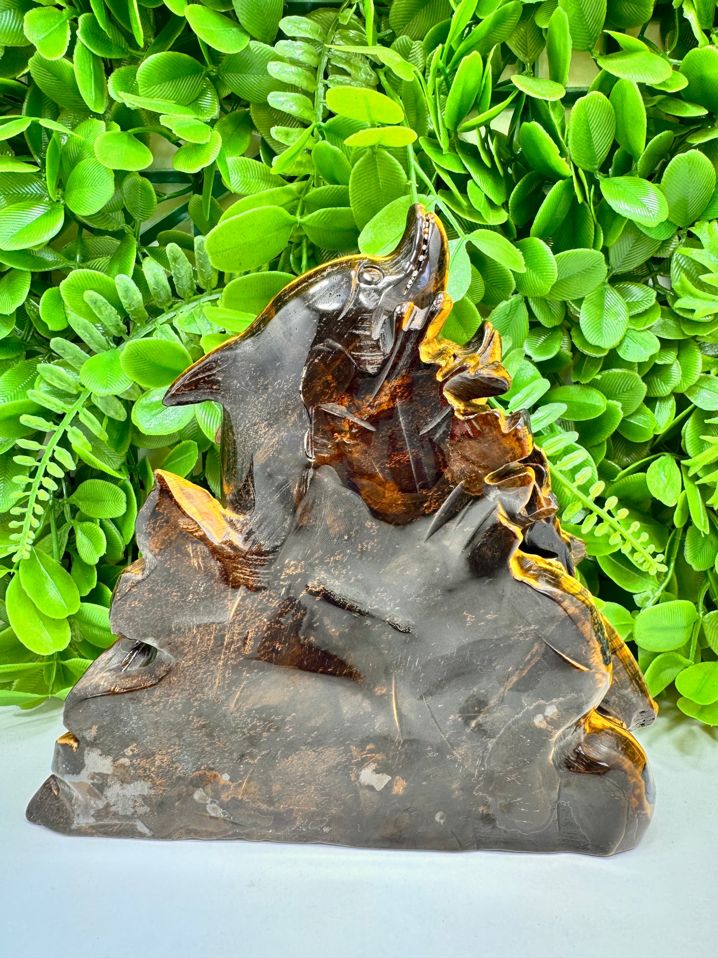 Tigers Eye Dolphin  1774g