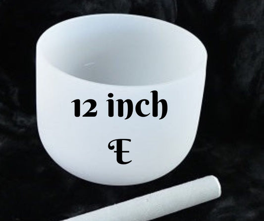 12 Inch Singing  Bowl E Frosted Quartz