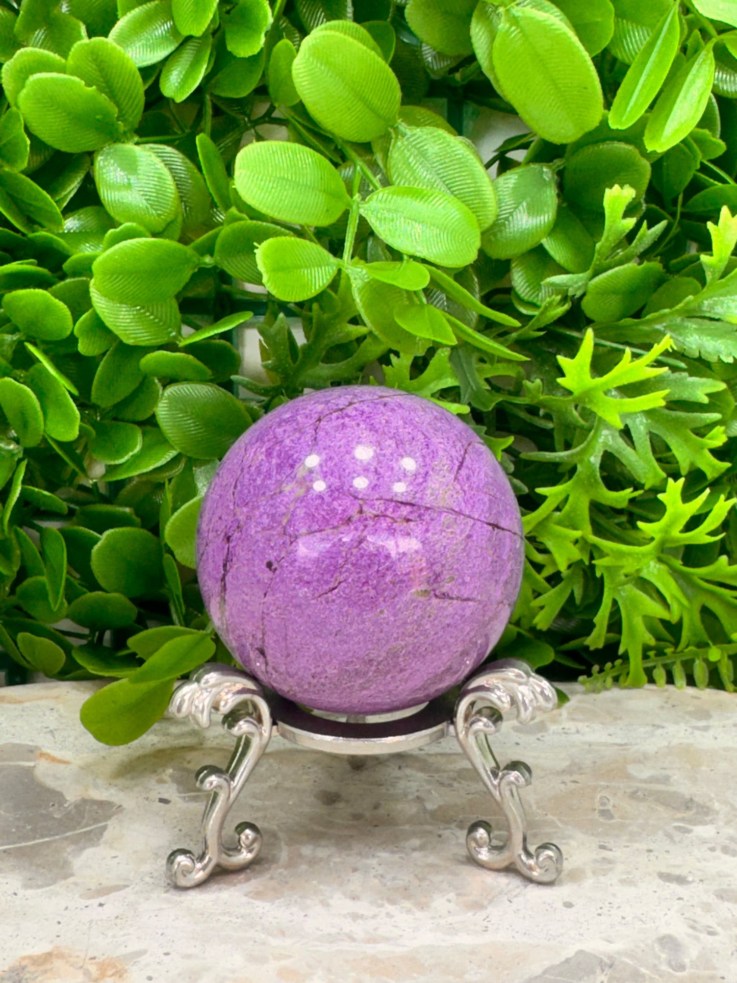 Stichtite / Serpentine Sphere 256g