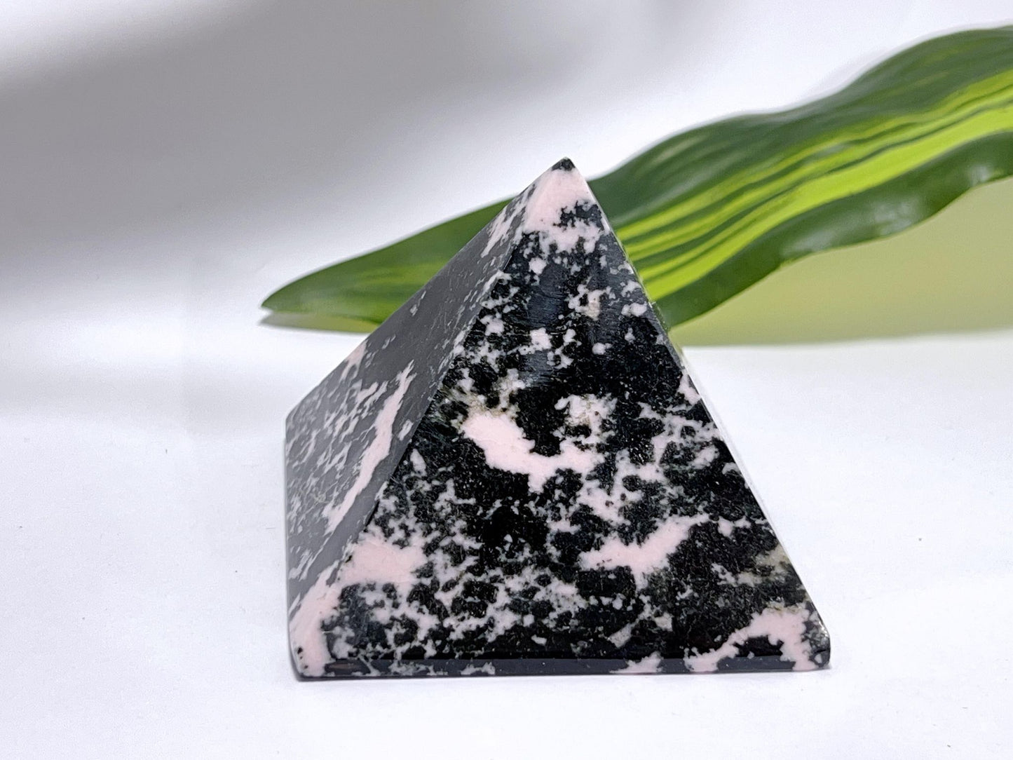 Pink Snowflake Obsidian Pyramid 254G