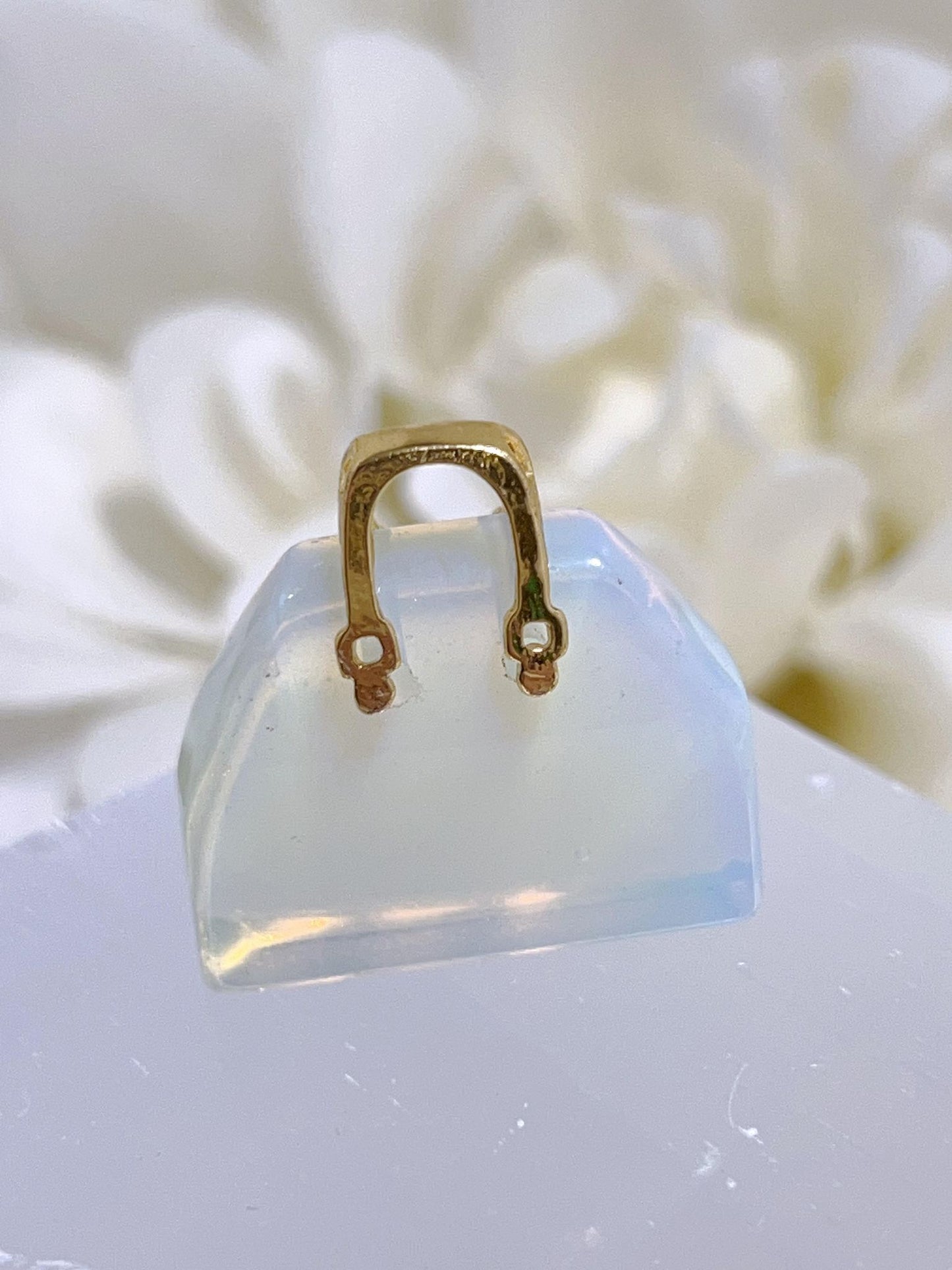 Opalite Handbag Gold Handle 10g