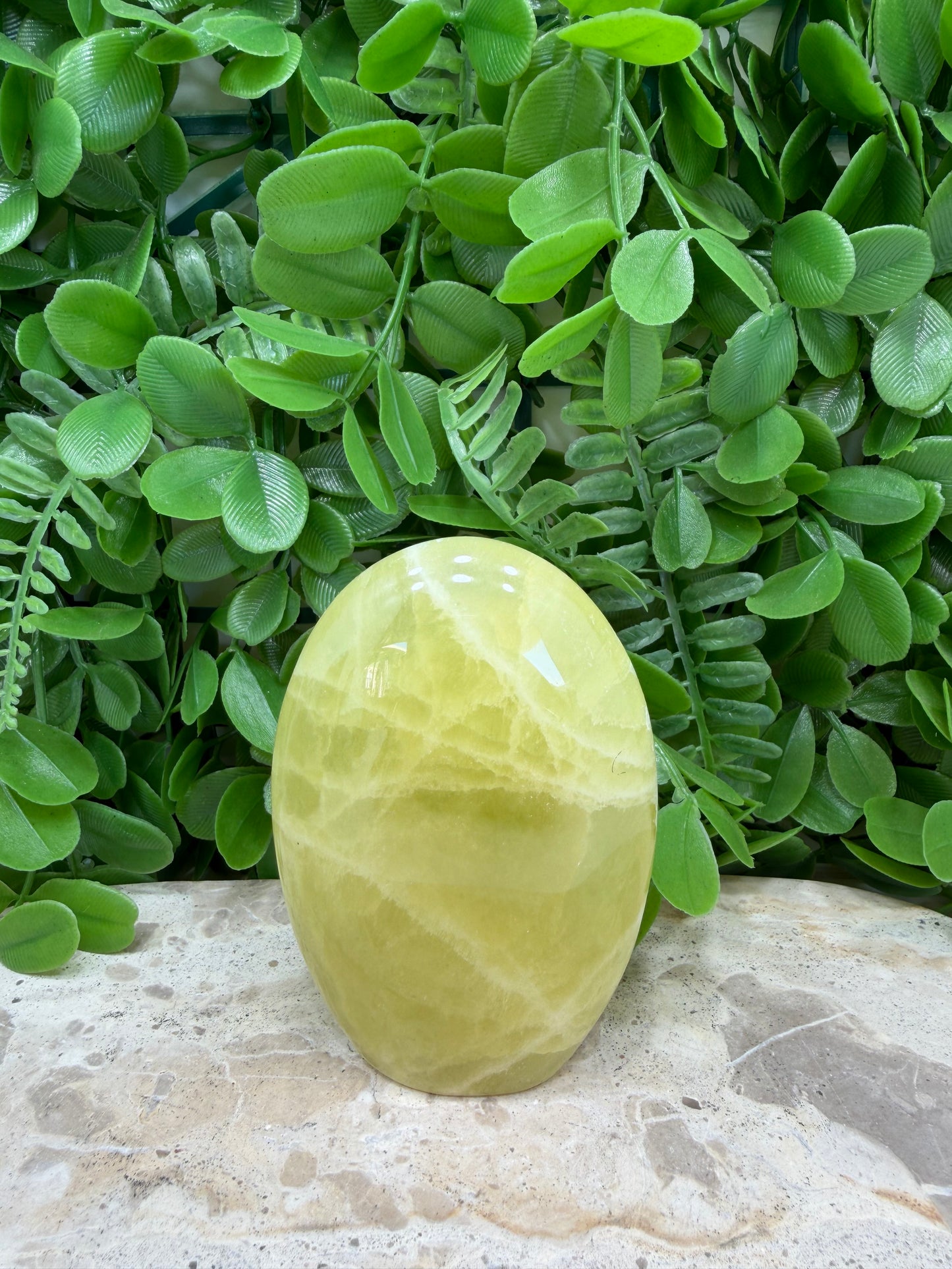 Standing Lemon Calcite Freeform 406g
