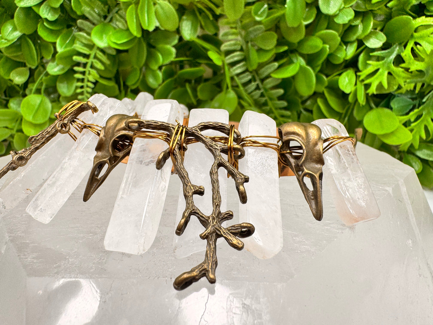 Clear Quartz Raven Tiara 140g
