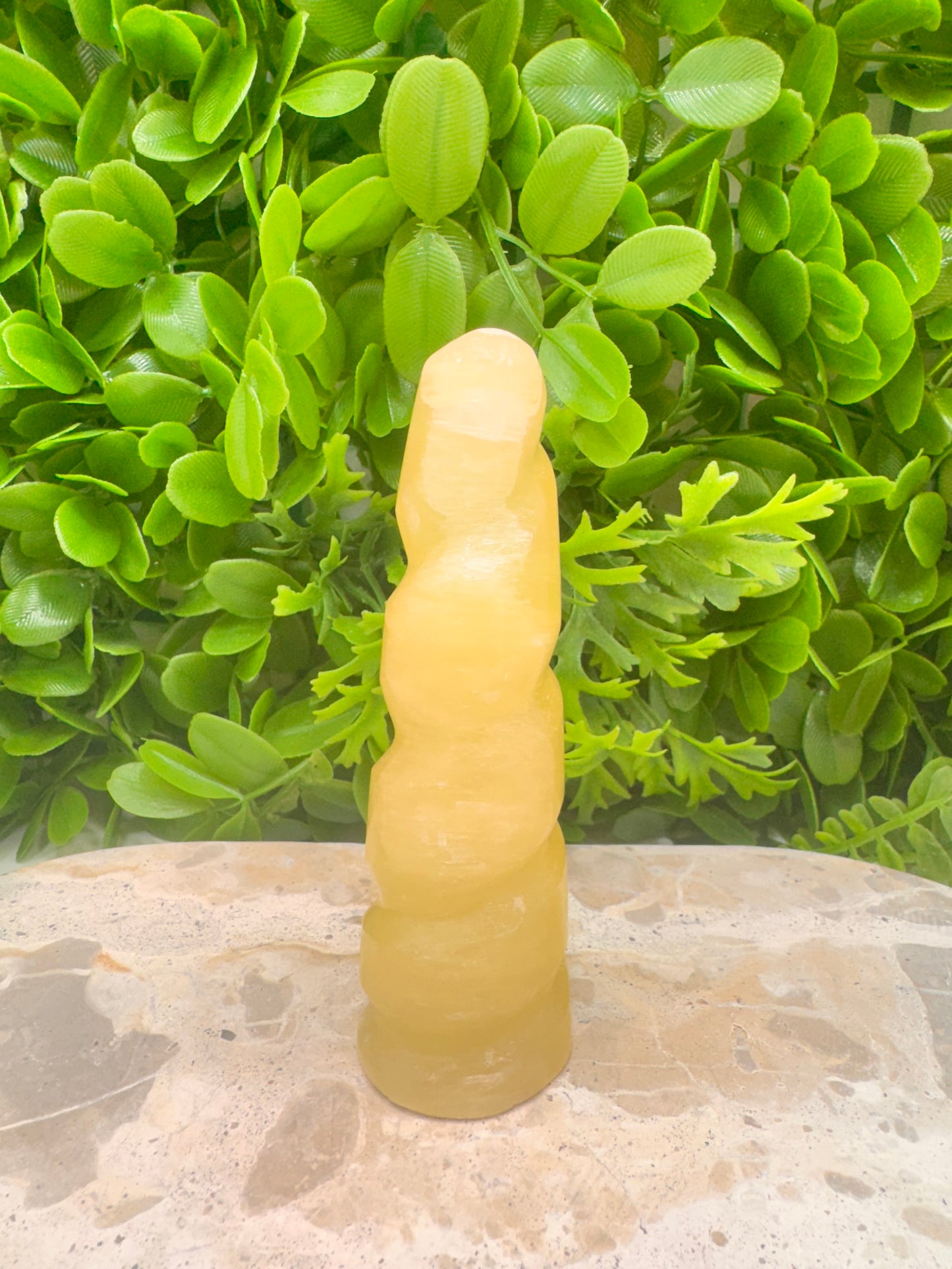 Lemon Calcite Unicorn Tower 214g