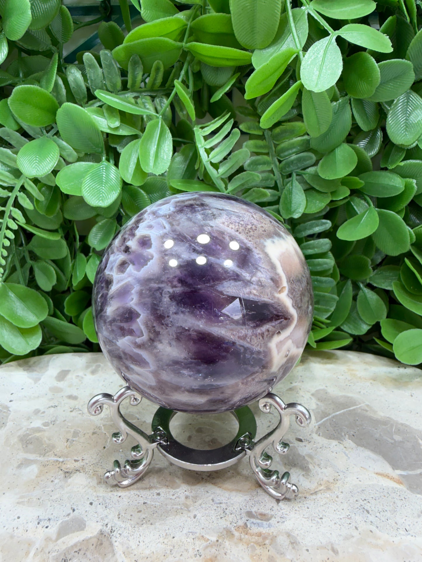 Flower Amethyst Sphere 506g