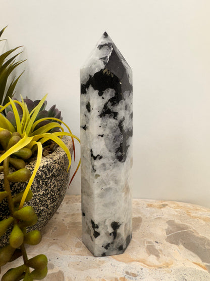 Rainbow Moonstone Tower 416g