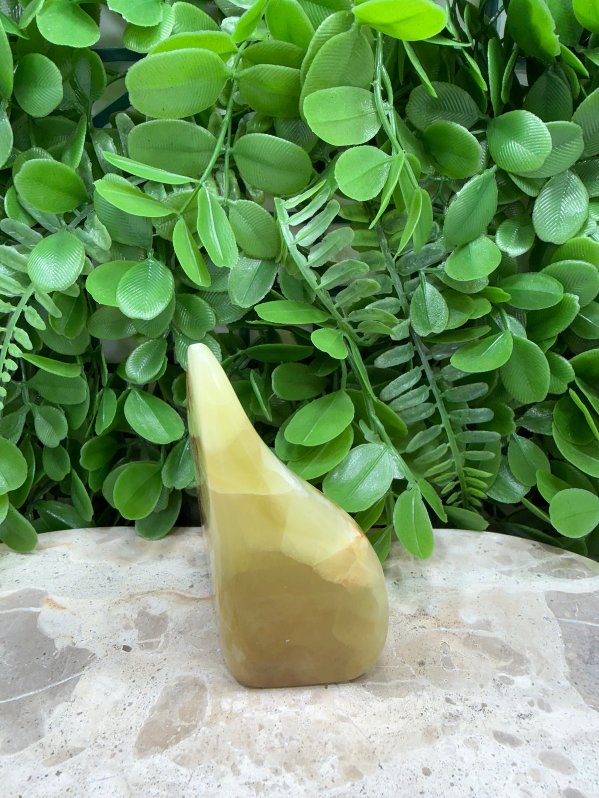 Lemon Banded Calcite Freeform | Joy • Confidence • Motivation