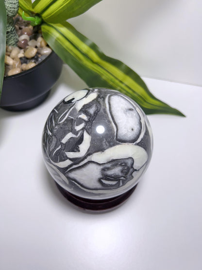 Thousand Eye Jasper Sphere 1916G