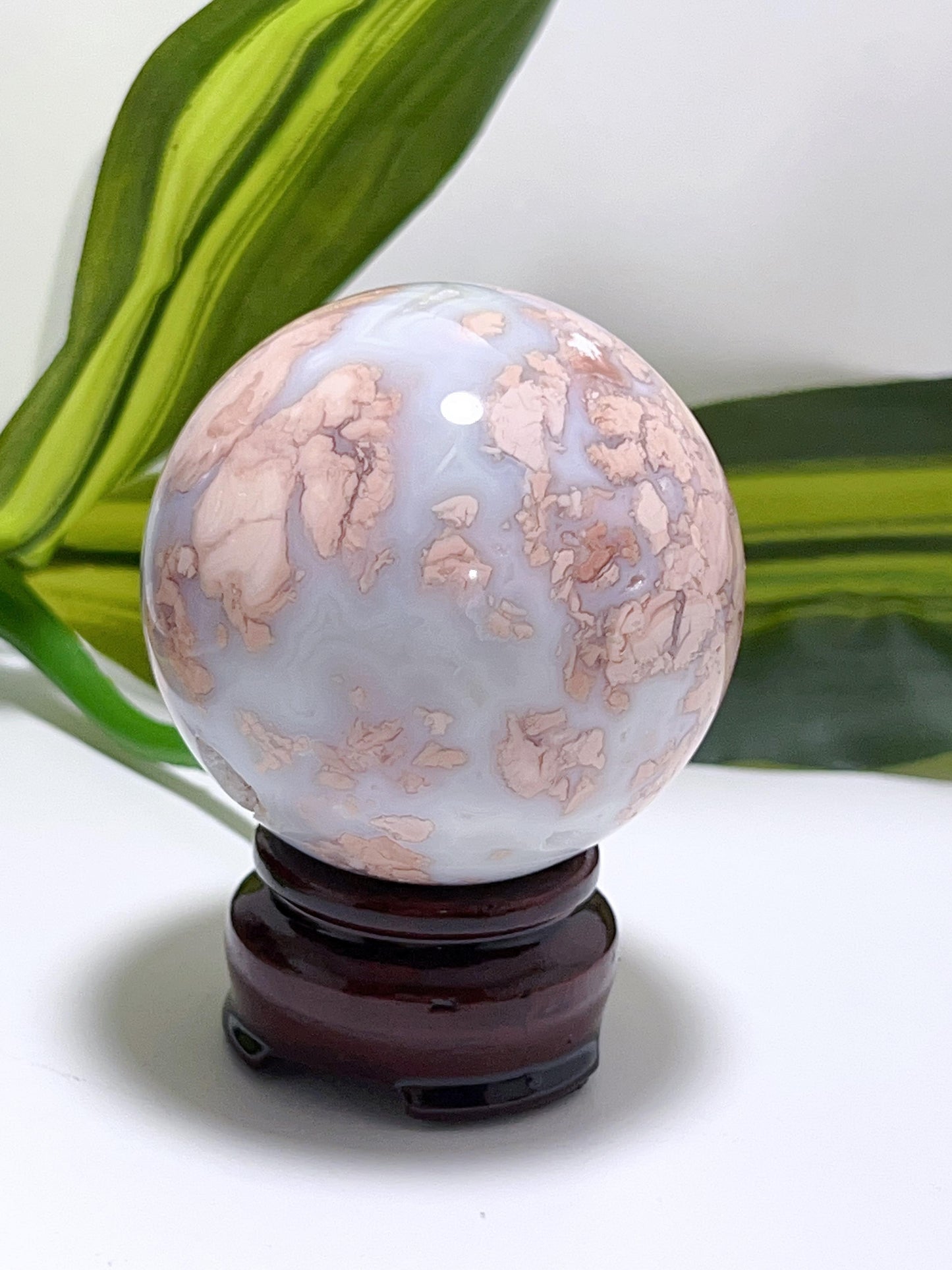 Pink Agate Sphere 284g
