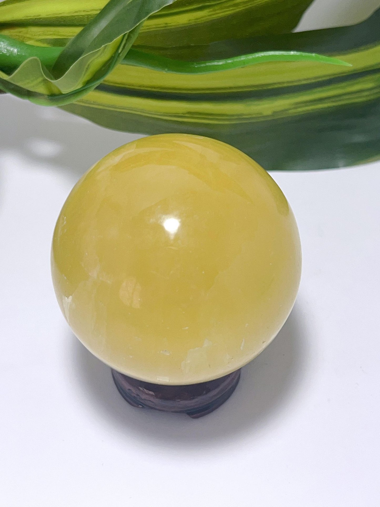 Lemon Calcite Sphere - 423g