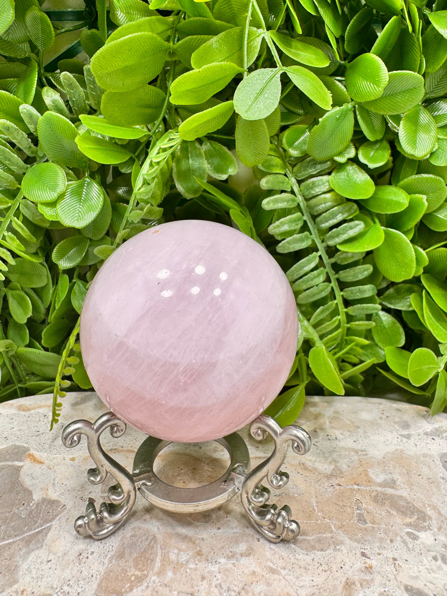 Rose Quartz Sphere 406g