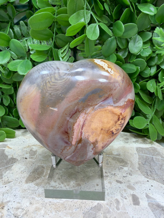 Polychrome Jasper Heart 440g