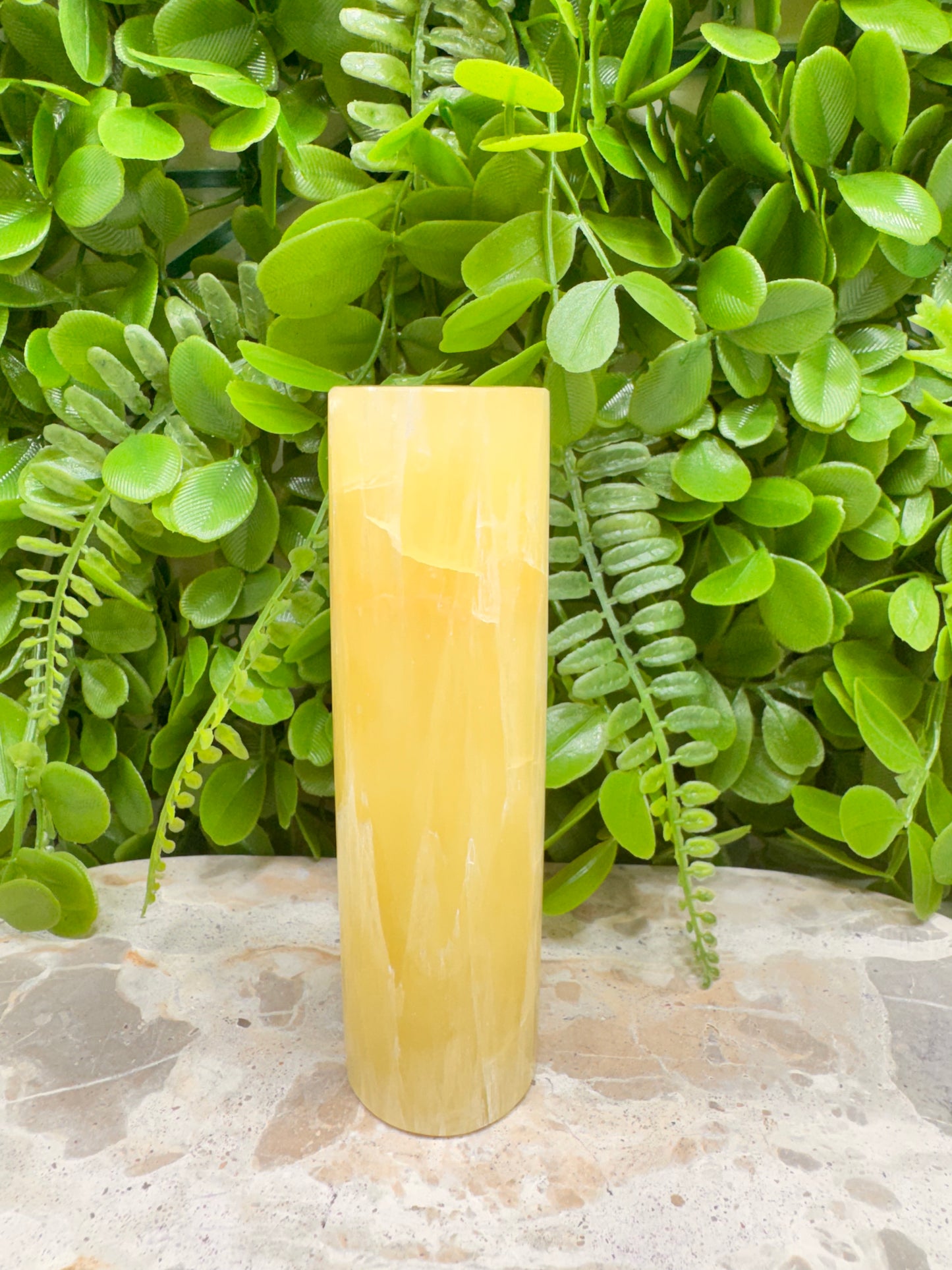 Lemon Calcite Cylinder 354g
