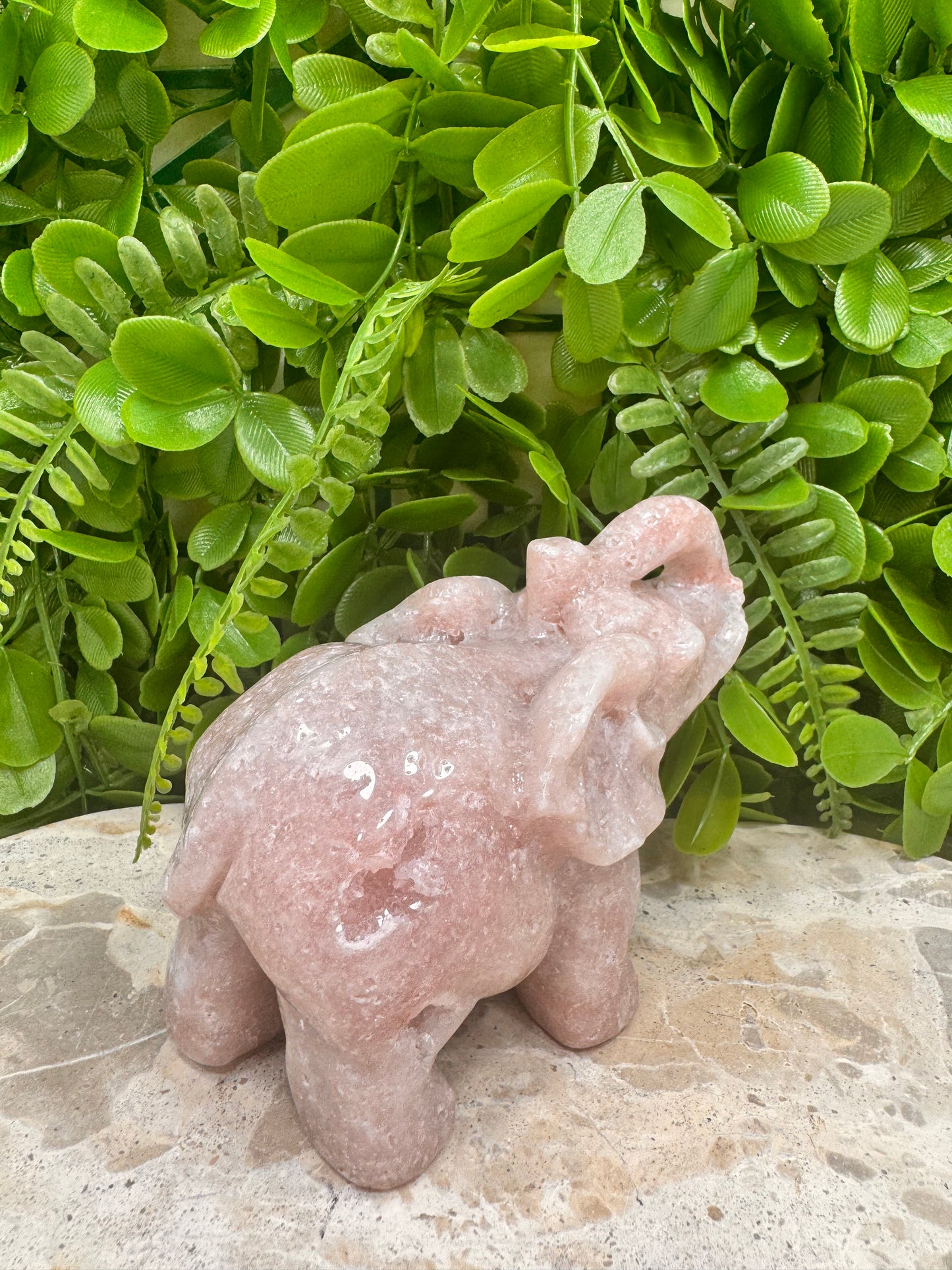 Pink Amethyst Elephant 554g