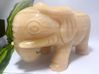 Orange Calcite Elephant 3.7kg