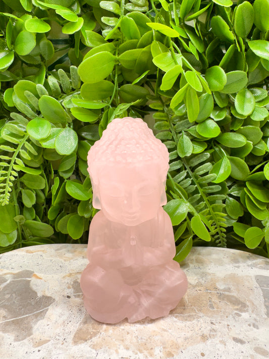Rose Quartz Buddha 448g