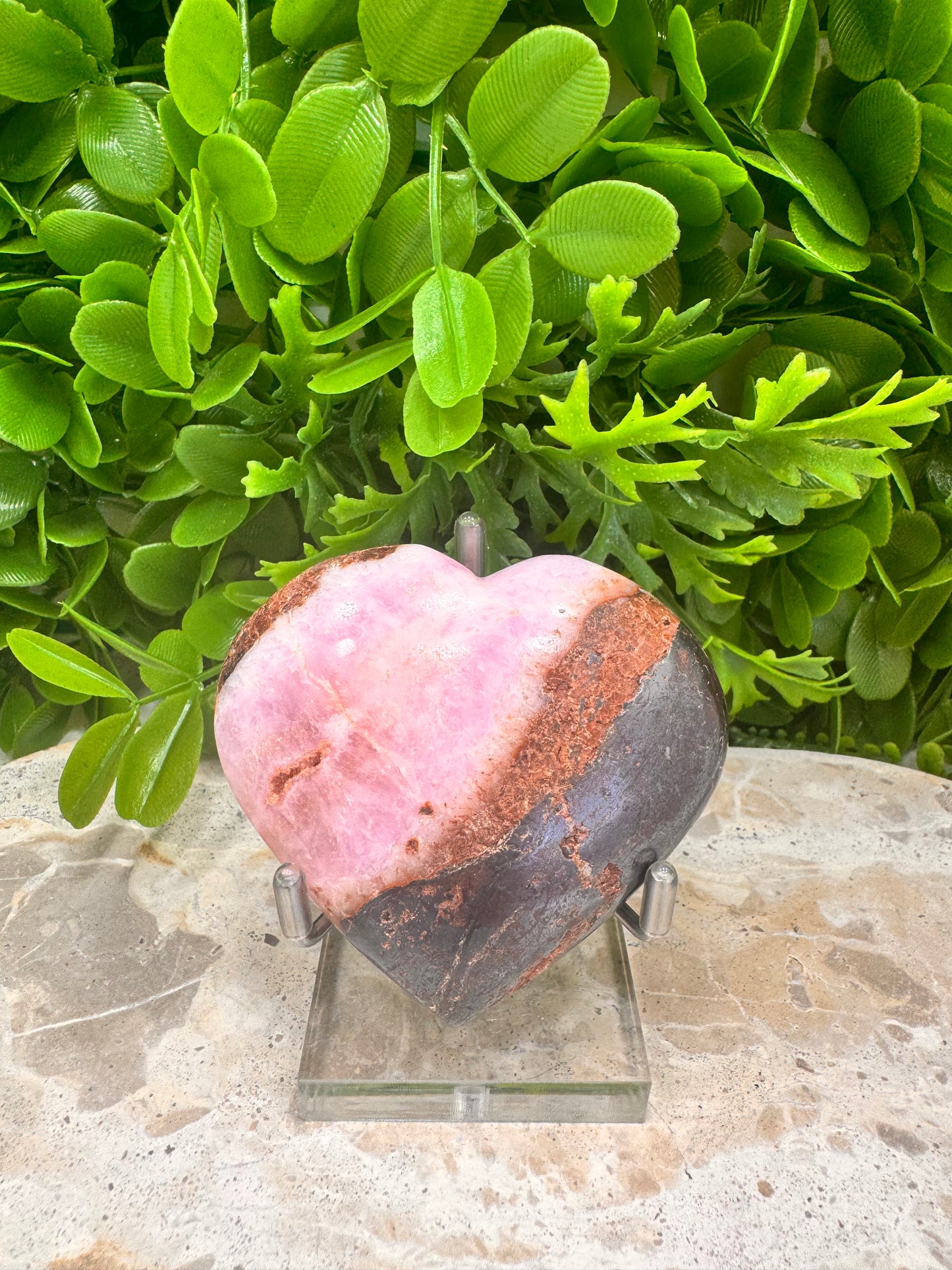 Pink Aragonite Heart 182g