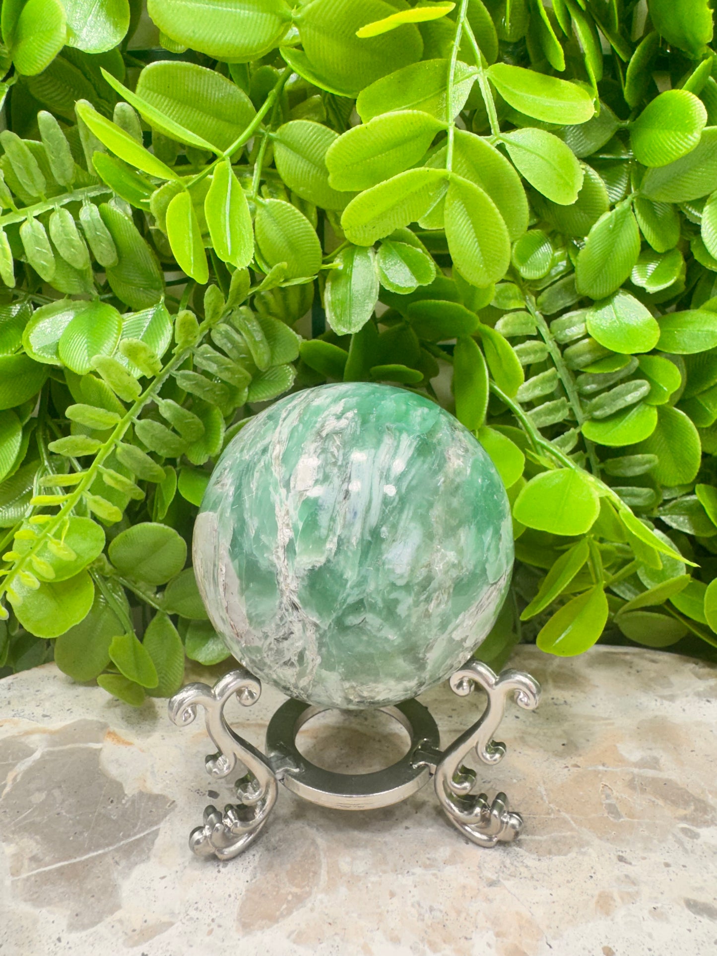 Blue / Green Kyanite Sphere 406g