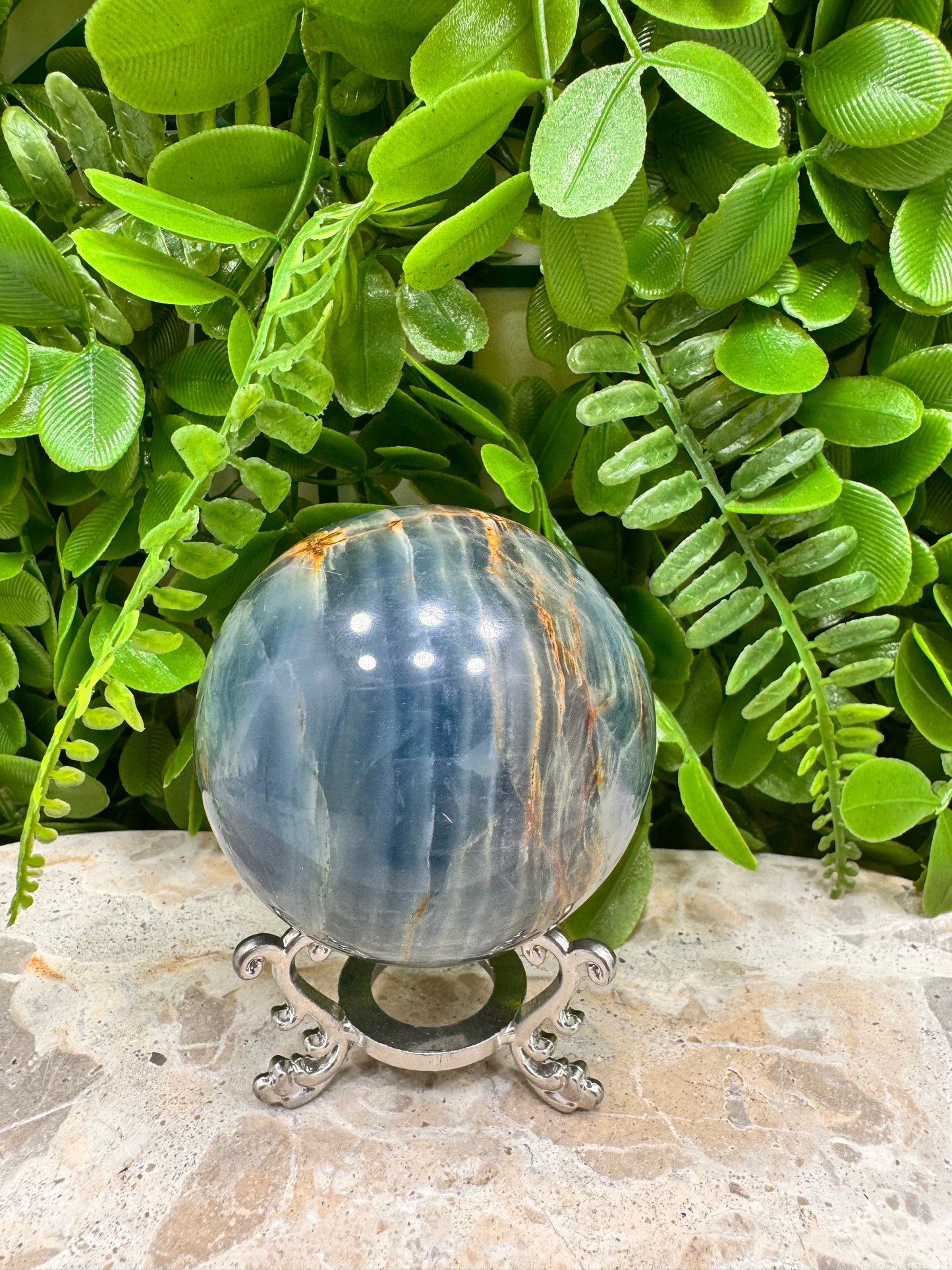 Blue Onyx Sphere 358g