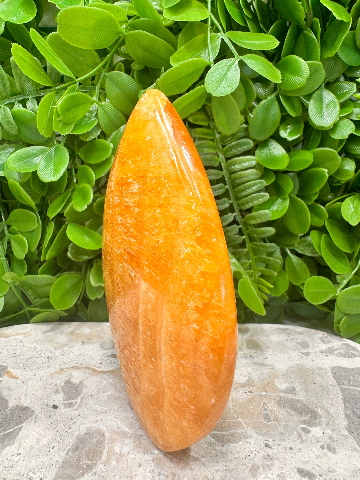 Crystalised Orange Calcite Flame 524g