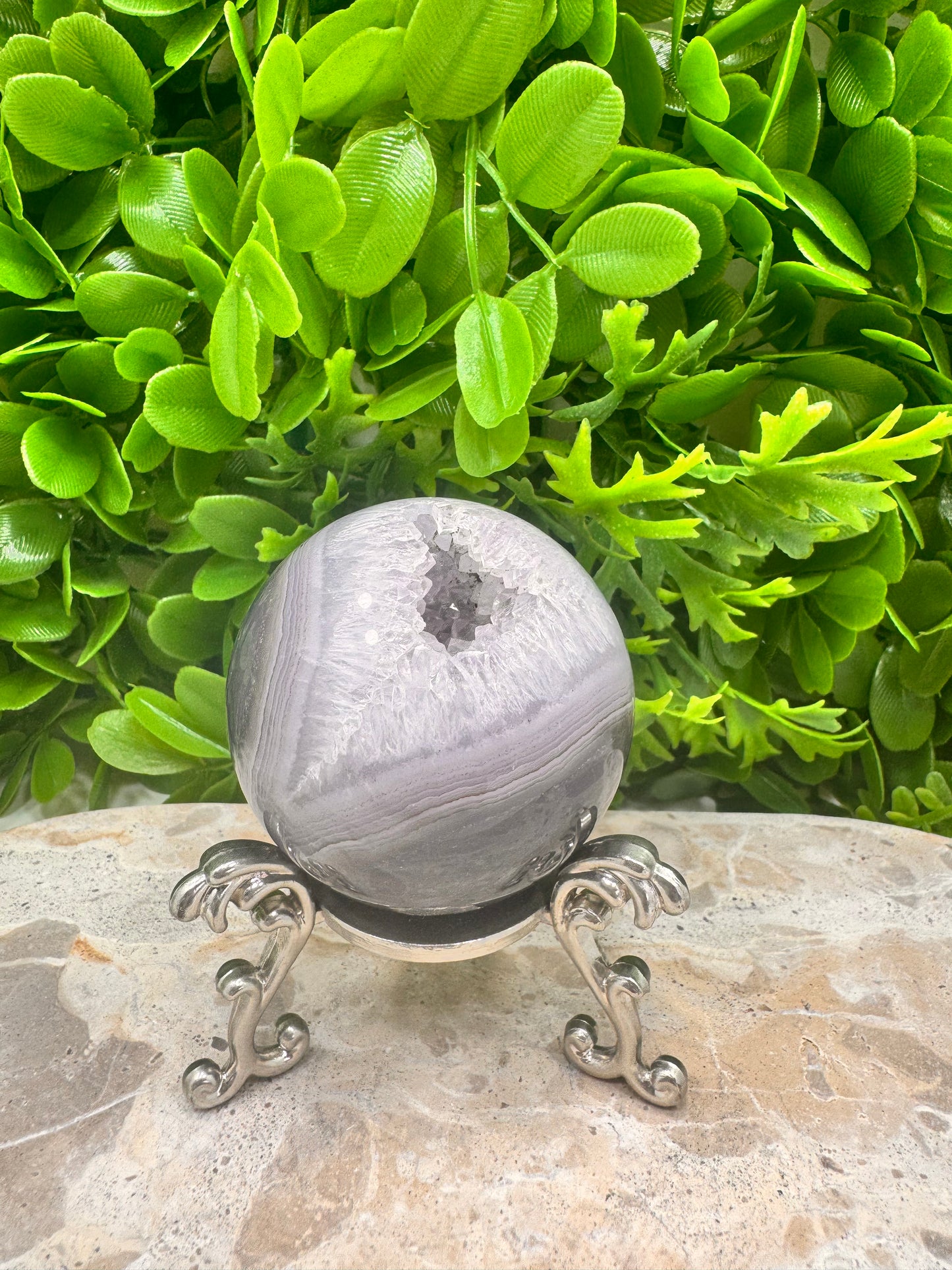 Druzy Agate Sphere 254g