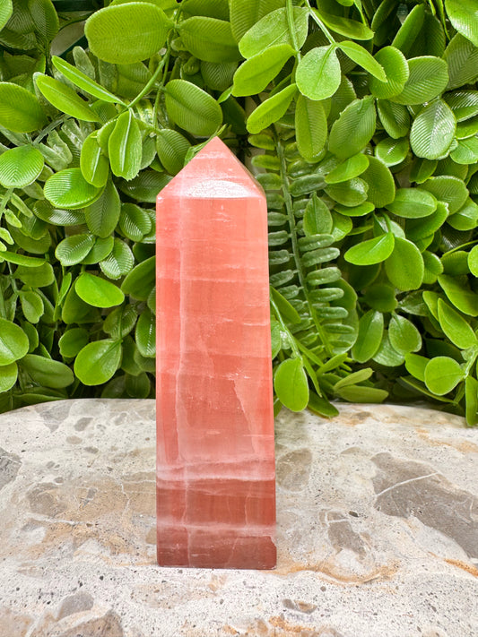 Rose Calcite Tower 288g