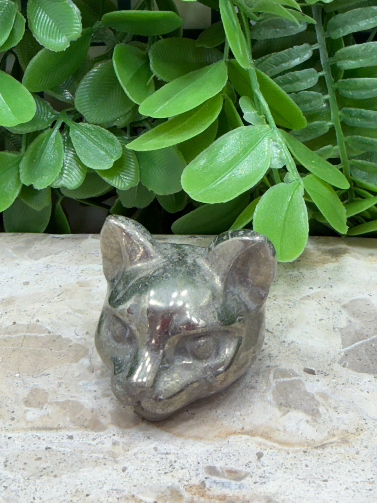 Pyrite Pussy Cat Head 146g
