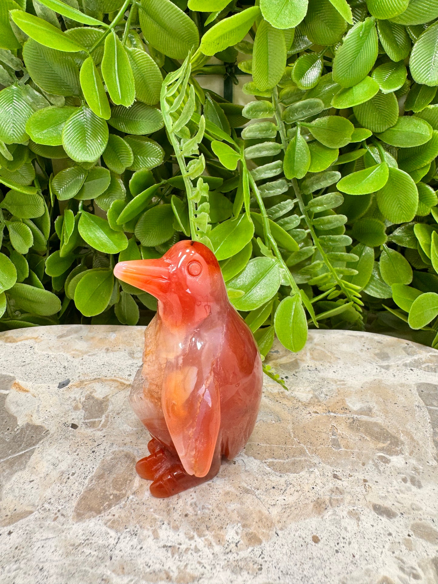 Carnelian Druzy Penguin 138g