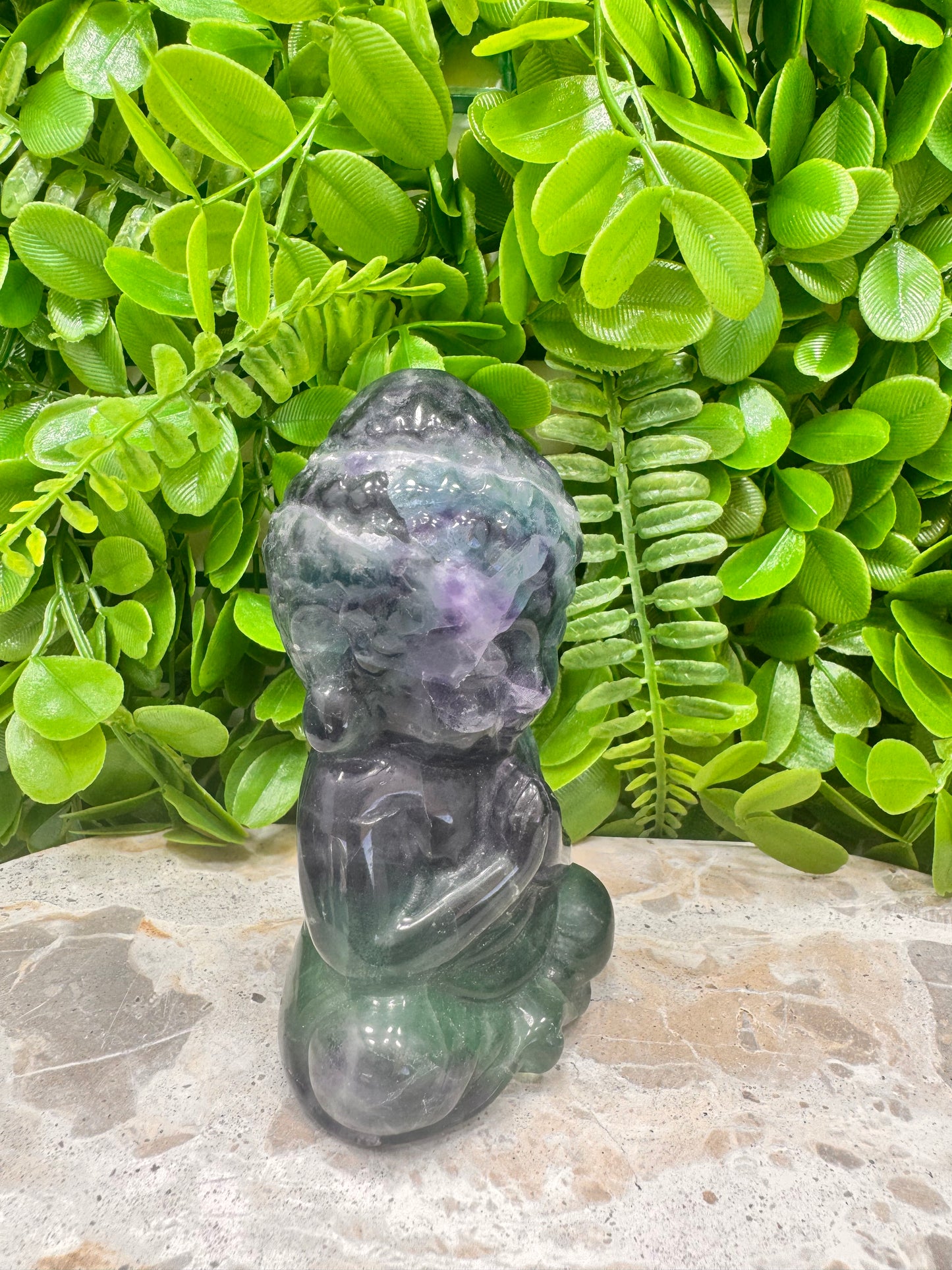 Fluorite Buddha 568g