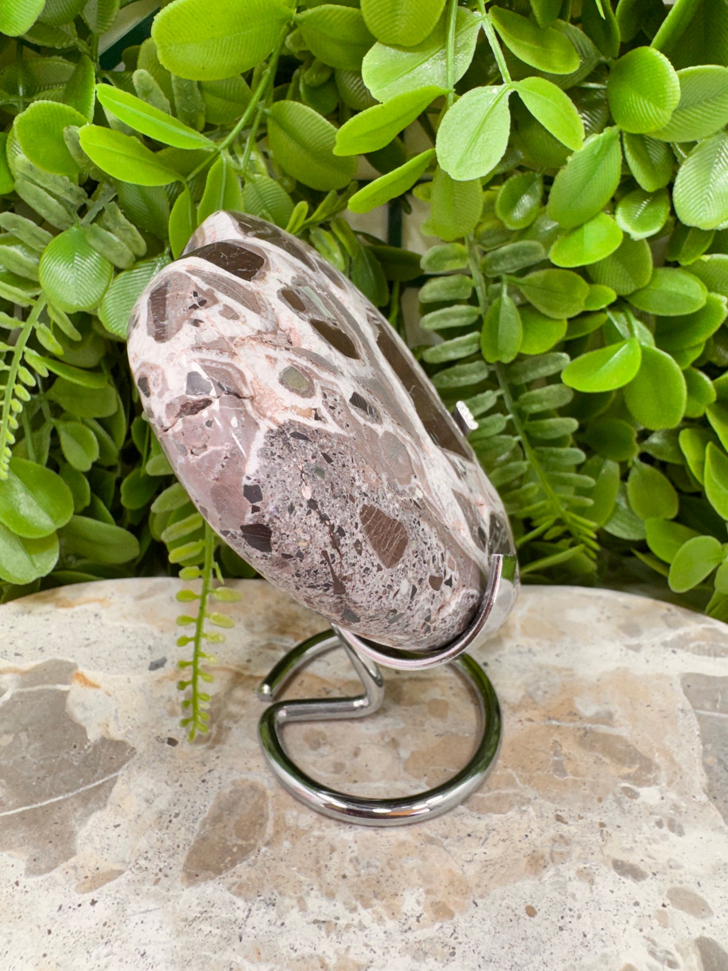 Chocolate Aragonite Heart 518g