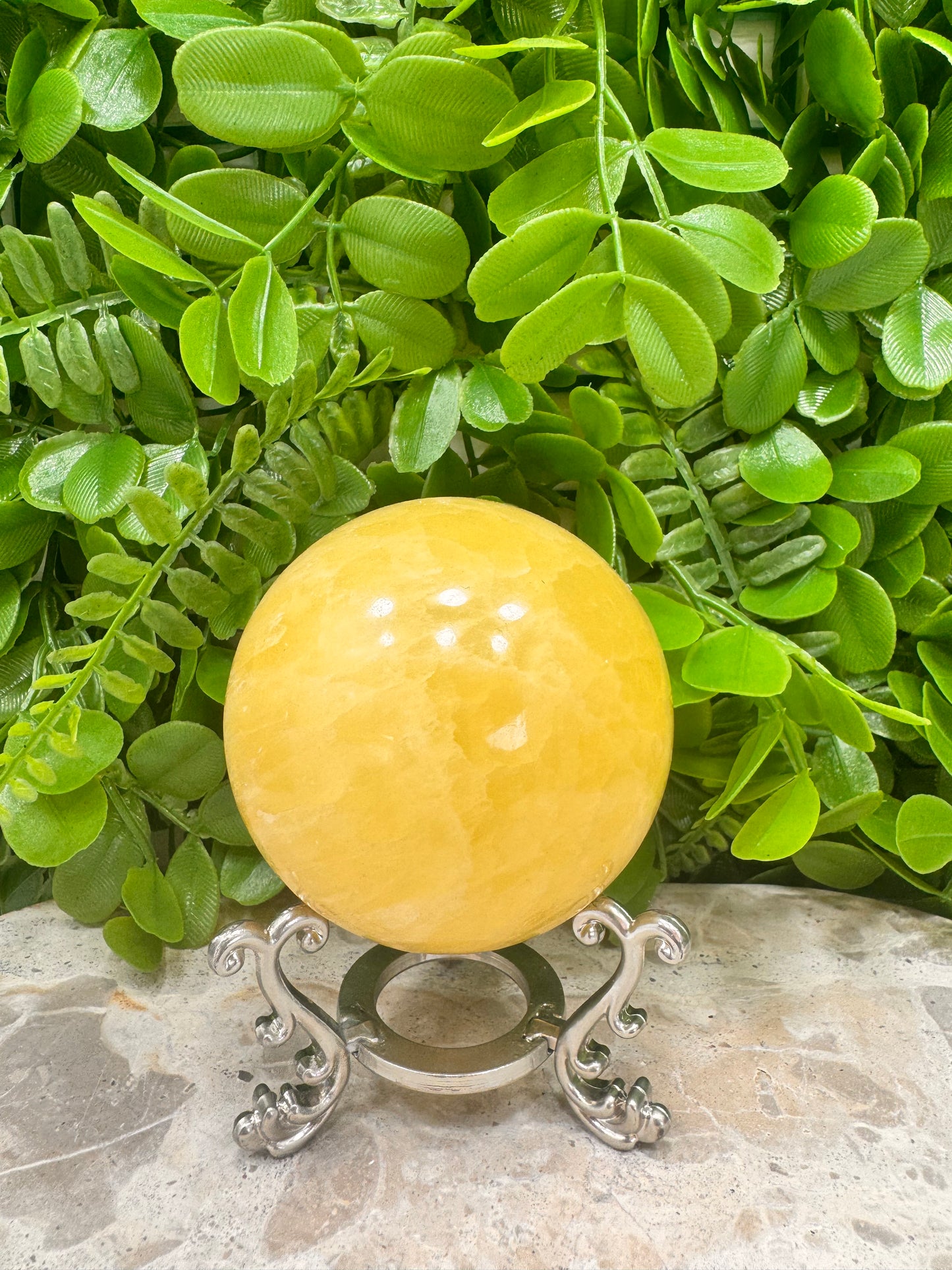 Lemon Calcite Sphere 546g