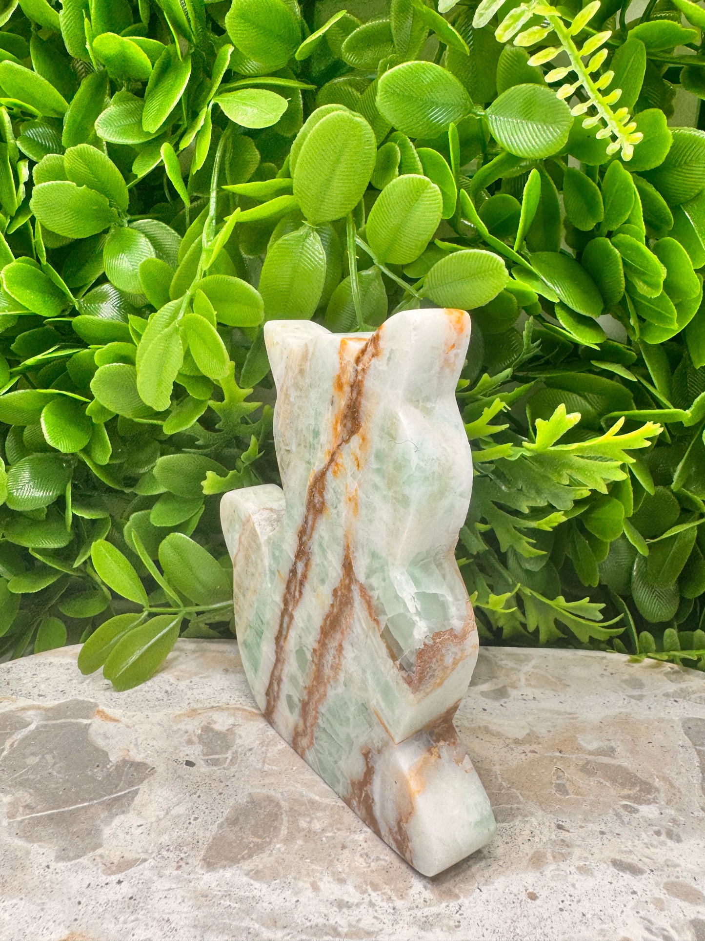 Green Ocean Calcite Cat 310g