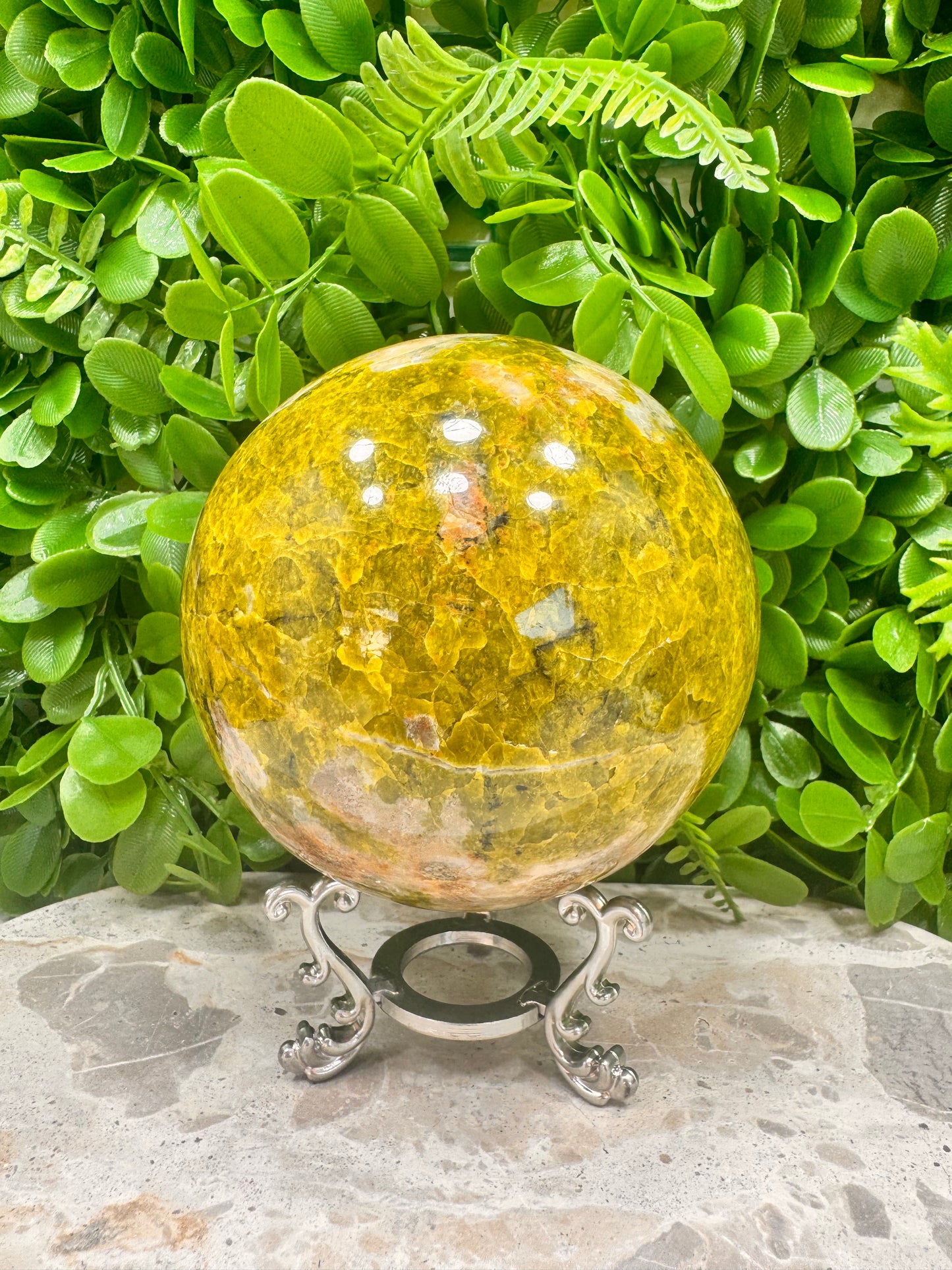 Green Opal Sphere 1402g