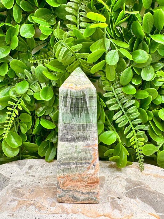 Emerald Calcite Tower 438g