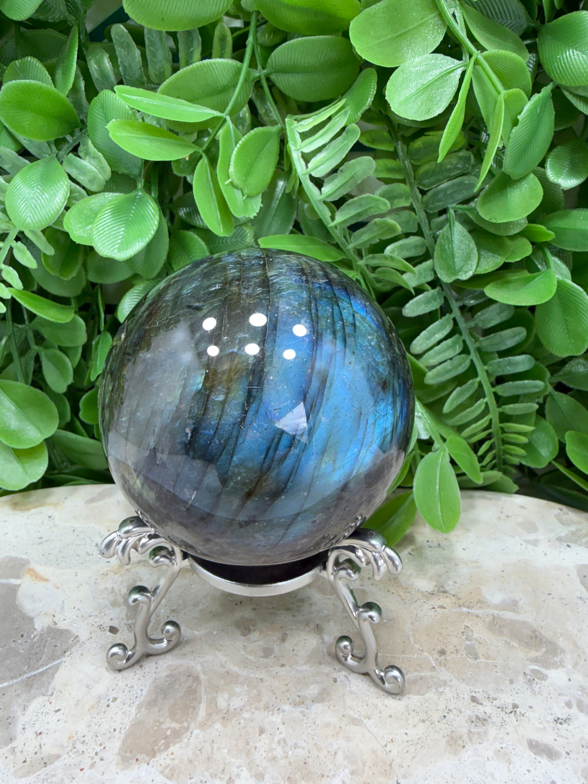 Labradorite Sphere | Protection • Intuition • Transformation