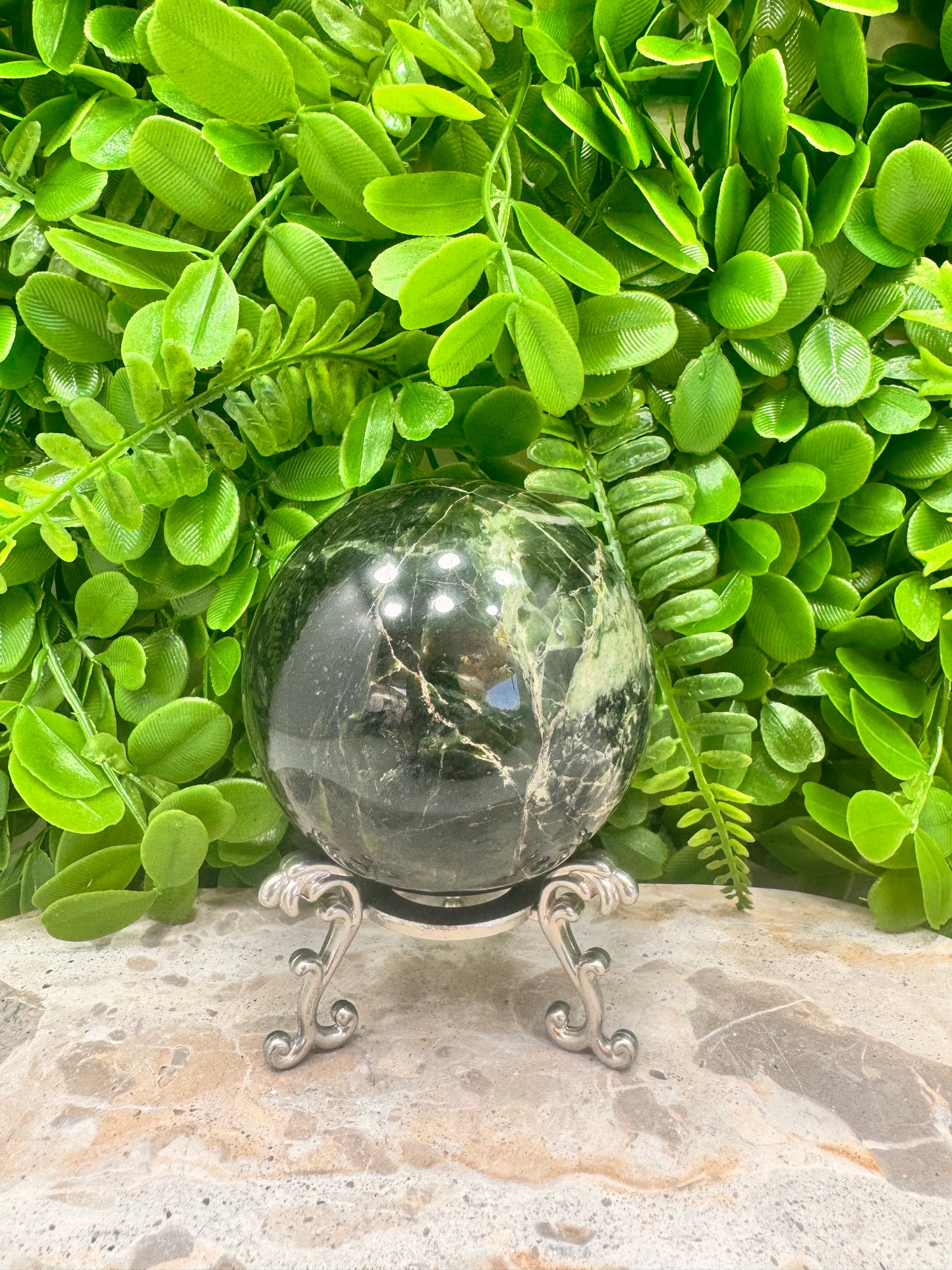 Nephrite Jade Sphere 670g