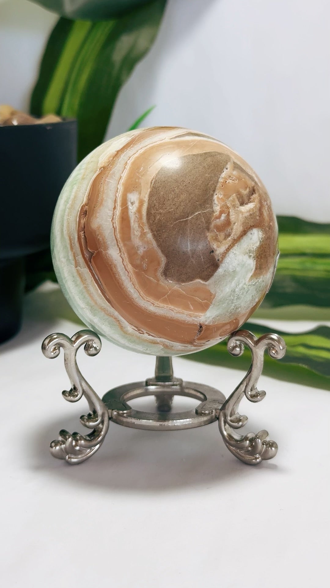 Caribbean Calcite Sphere 488g
