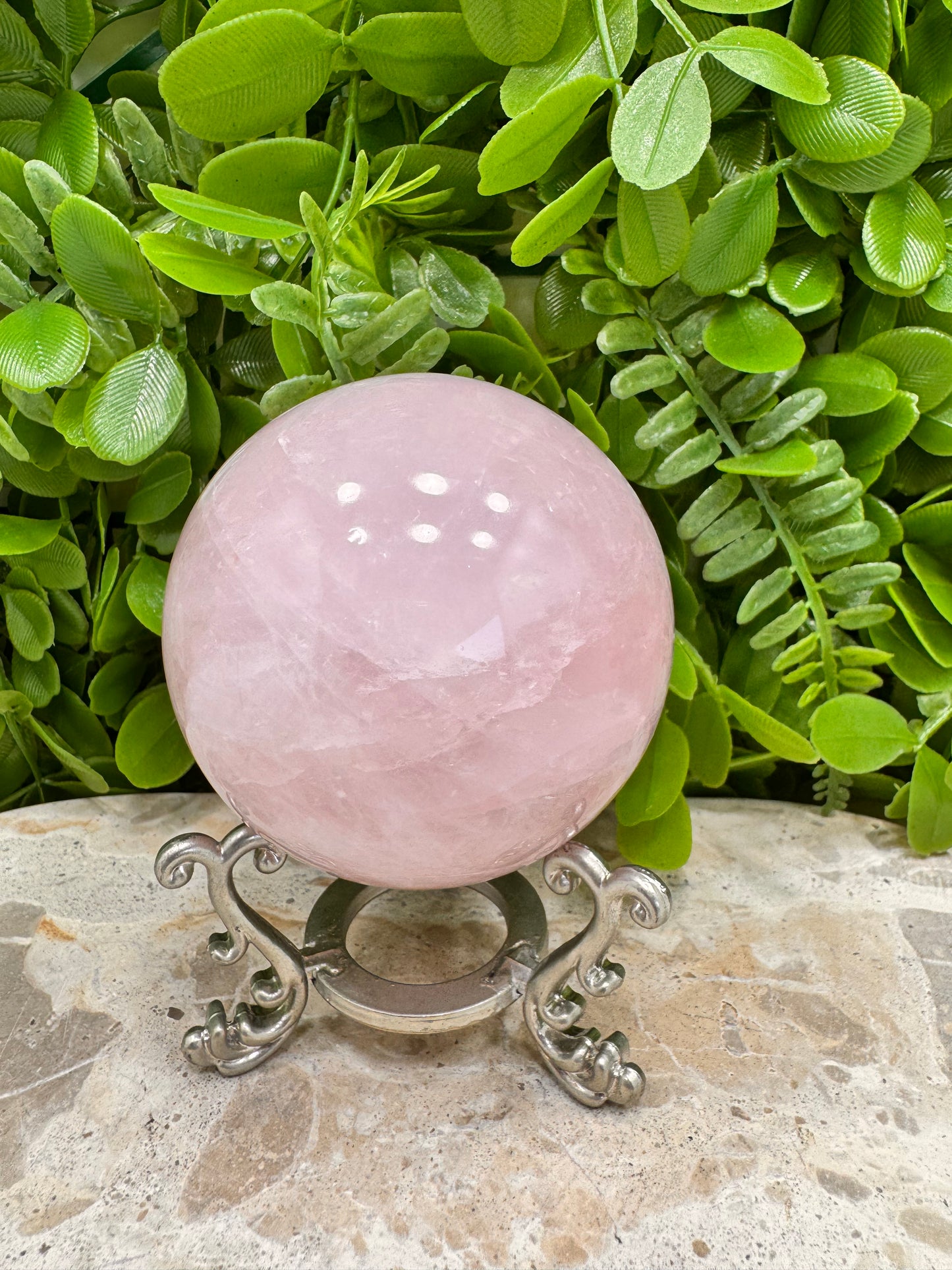 Rose Quartz Sphere 526g