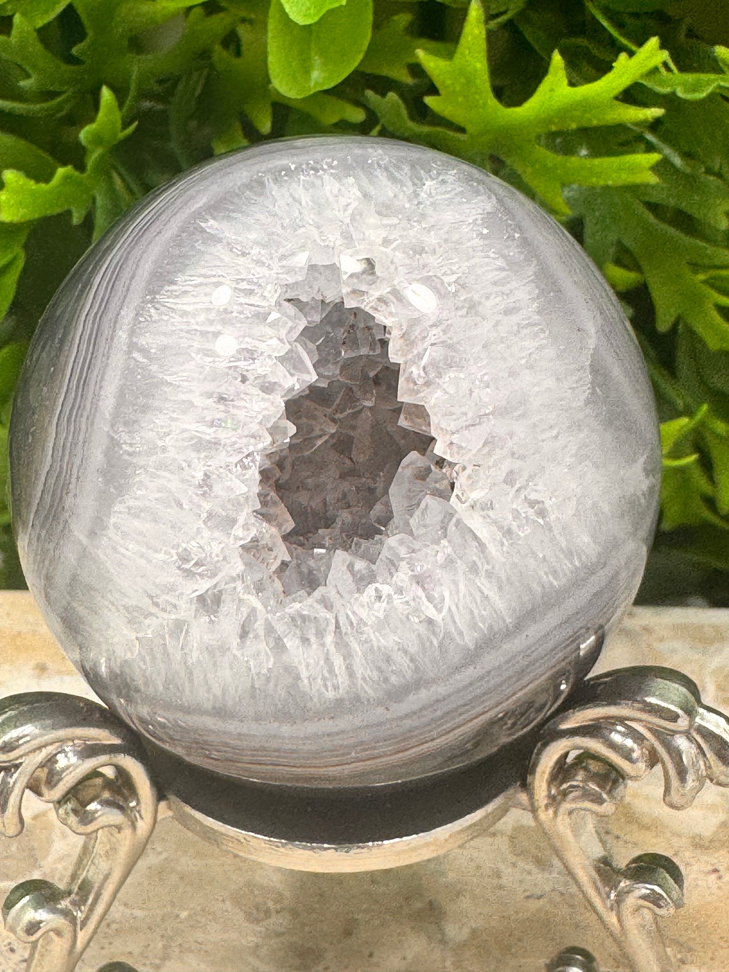 Druzy Agate Sphere 254g
