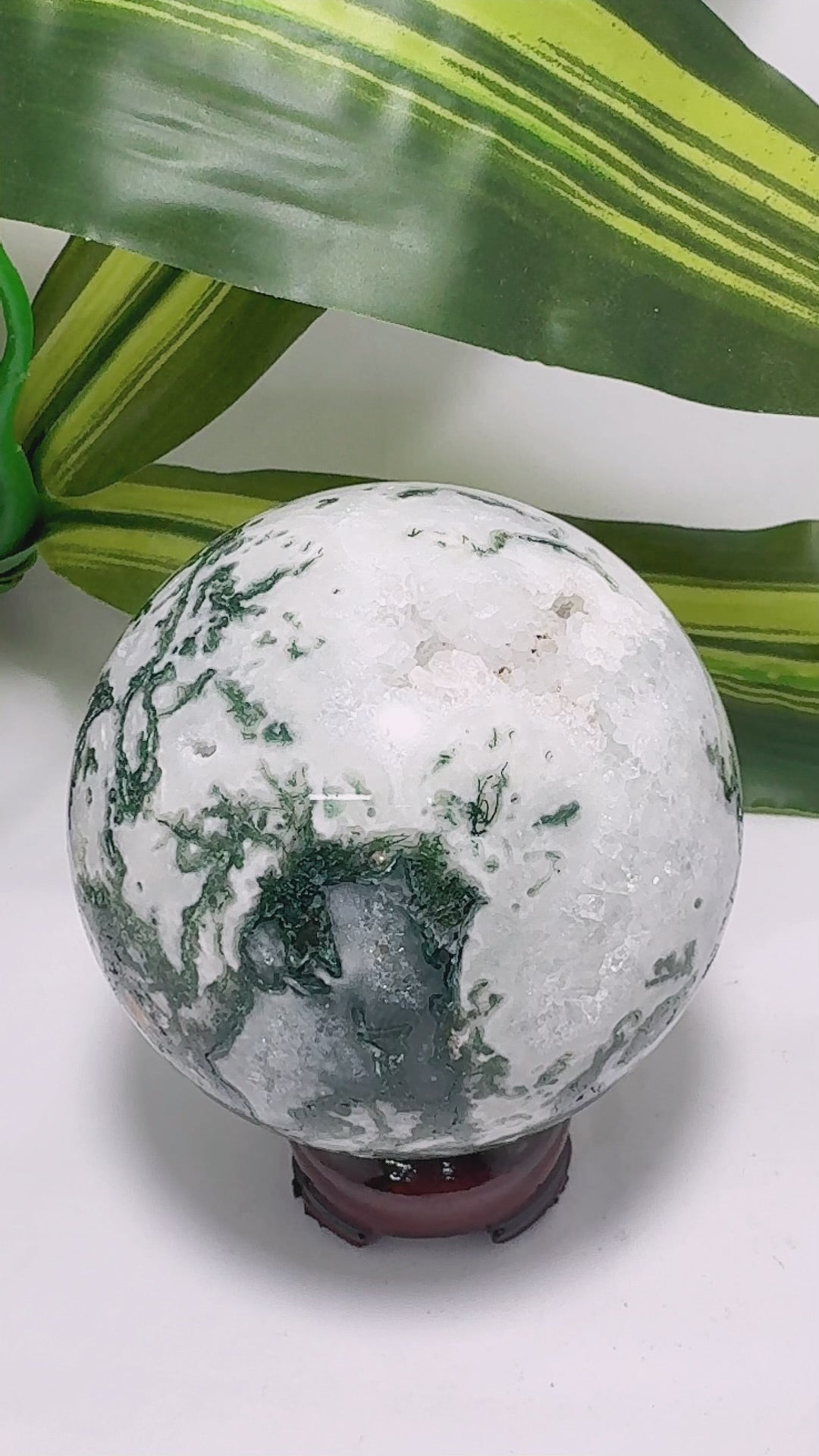 Moss Agate Sphere 660g